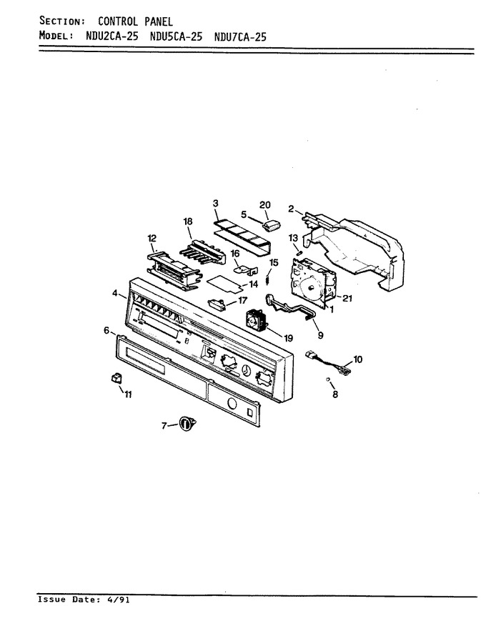 Diagram for NDU2CA-25