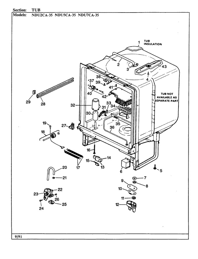 Diagram for NDU7CA-35