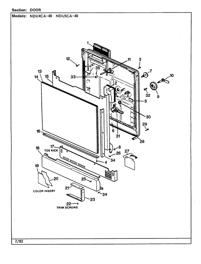 Diagram for NDU5CA-40