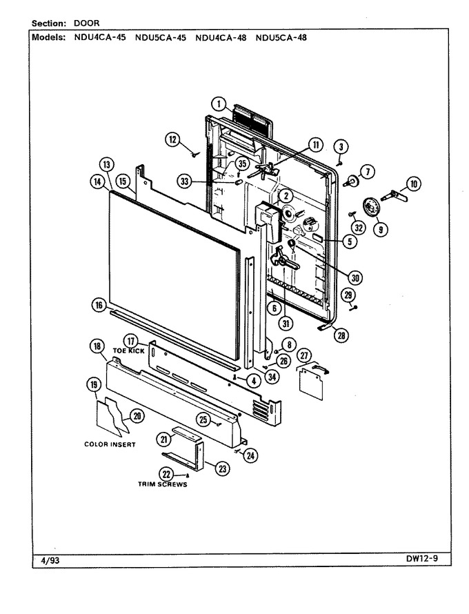 Diagram for NDU4CA-45
