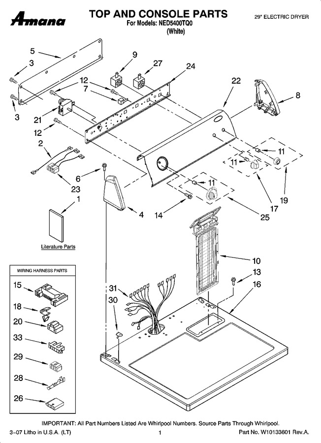 Diagram for NED5400TQ0