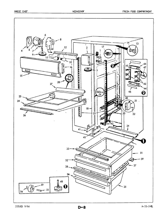 Diagram for NEDNS249FH (BOM: 5M51B)
