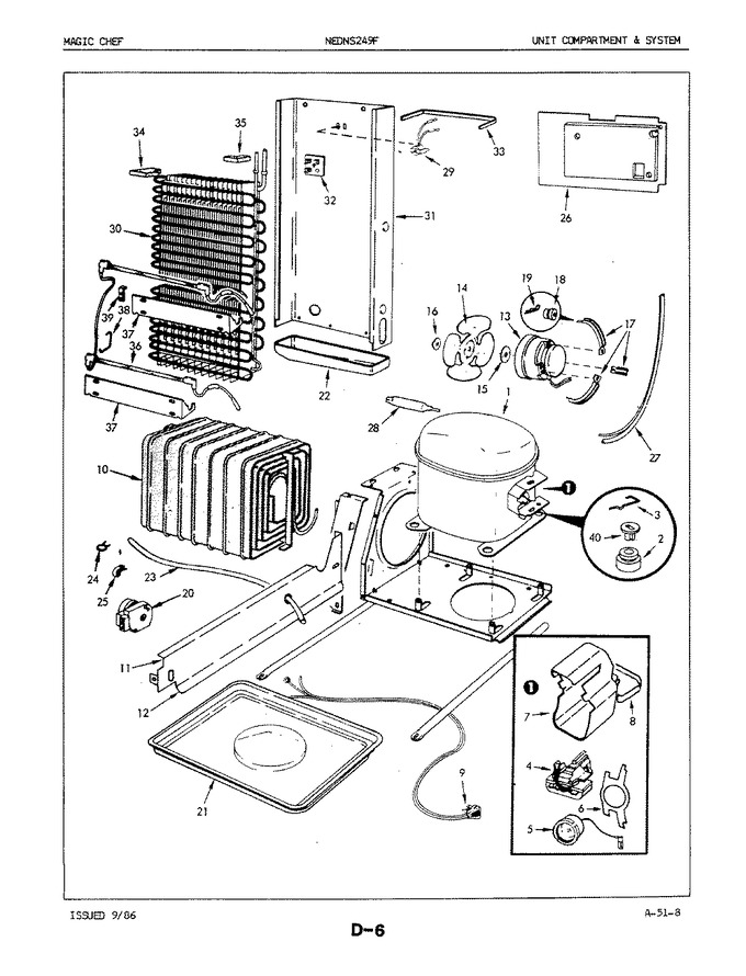Diagram for NEDNS249FH (BOM: 5M51B)