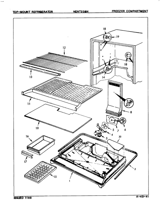 Diagram for NENT238HH (BOM: 7A72A)