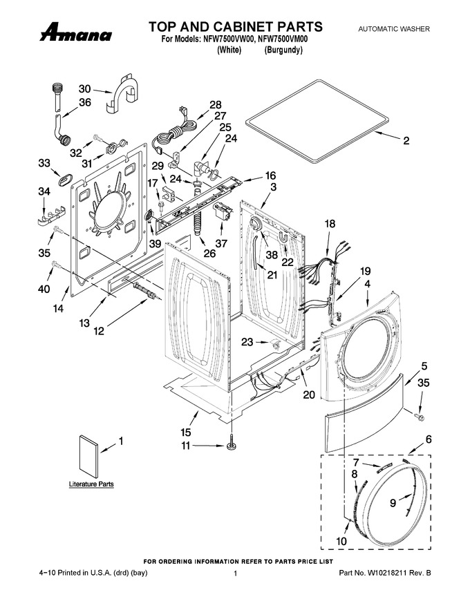 Diagram for NFW7500VM00