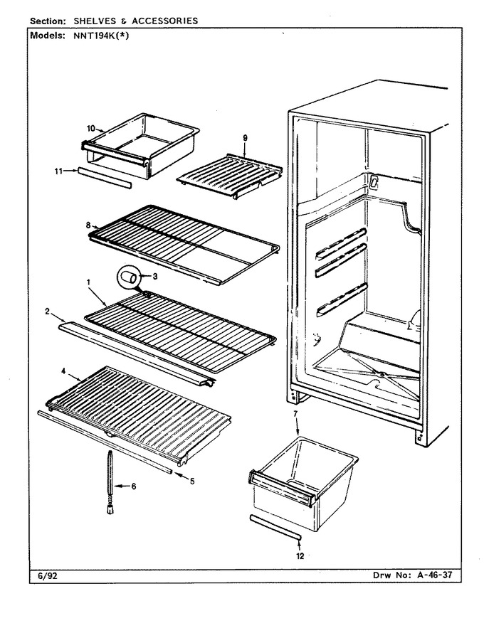 Diagram for NNT194KA (BOM: CC62A)