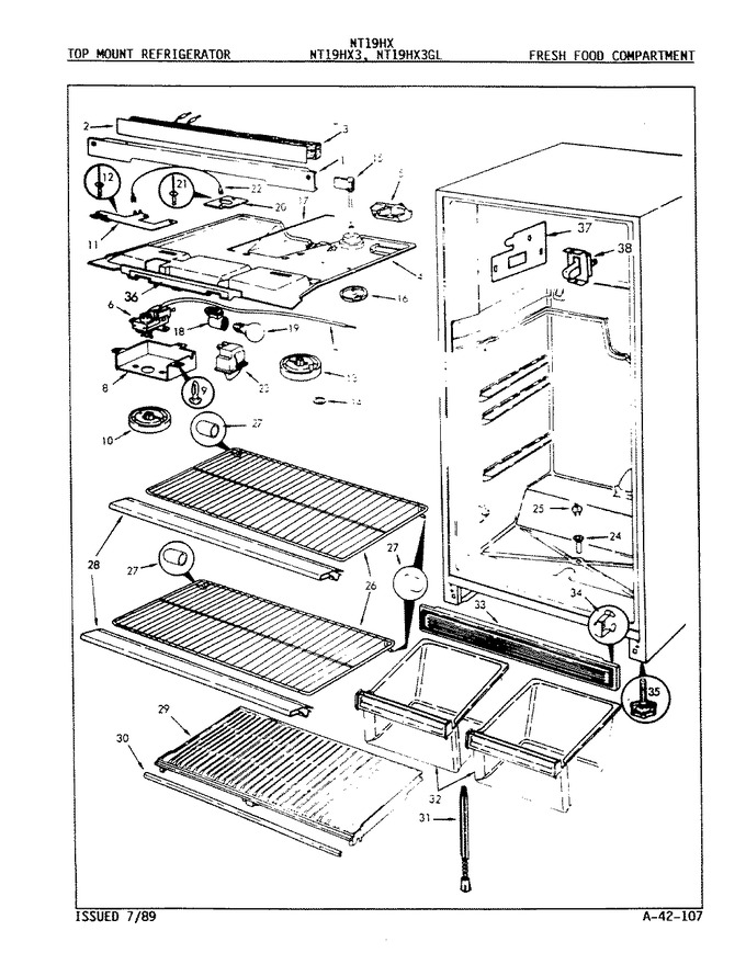 Diagram for NT19HX3A (BOM: 8D78A)