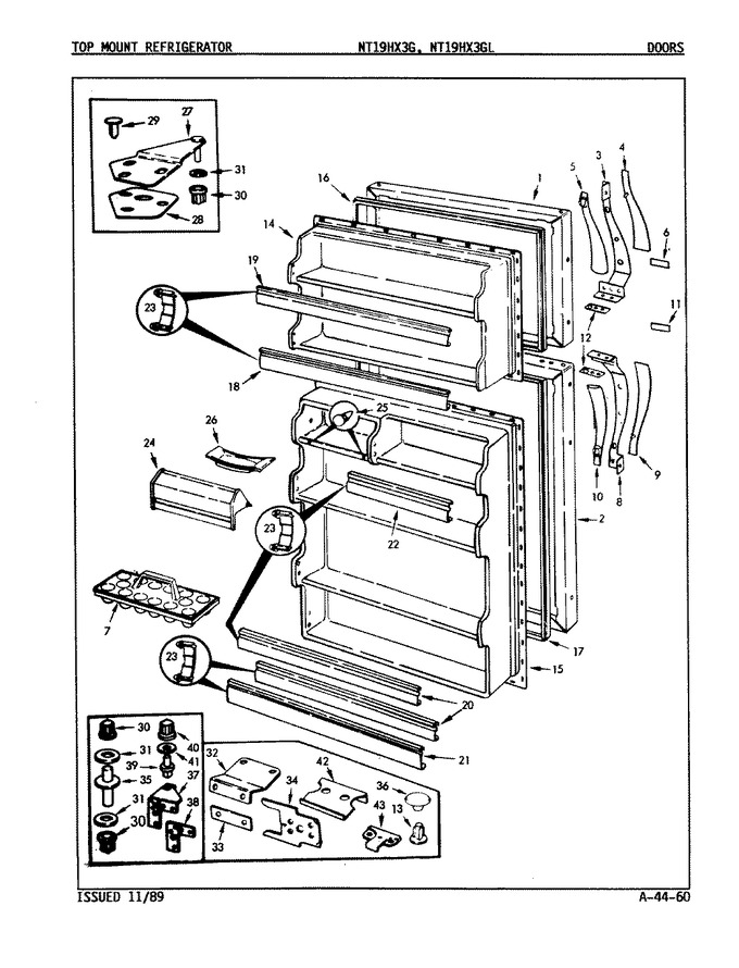 Diagram for NT19HX3G (BOM: 9D45B)