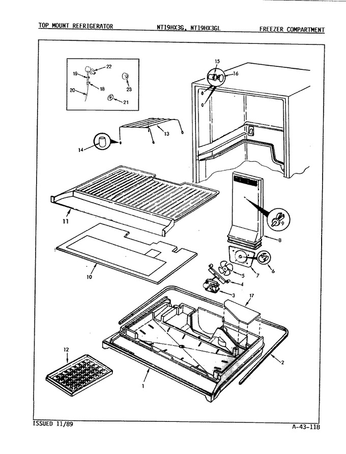 Diagram for NT19HX3G (BOM: 9D45B)