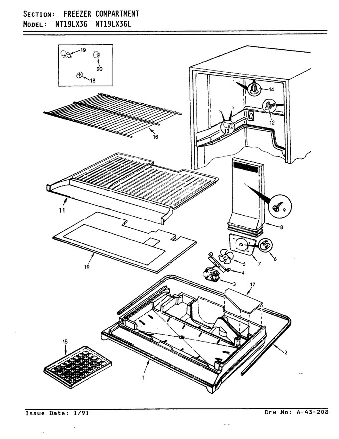 Diagram for NT19LX3GA (BOM: AF69A)