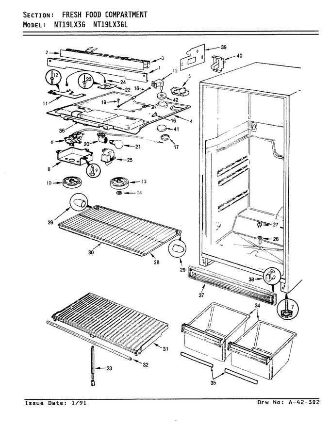 Diagram for NT19LX3GA (BOM: AF69A)
