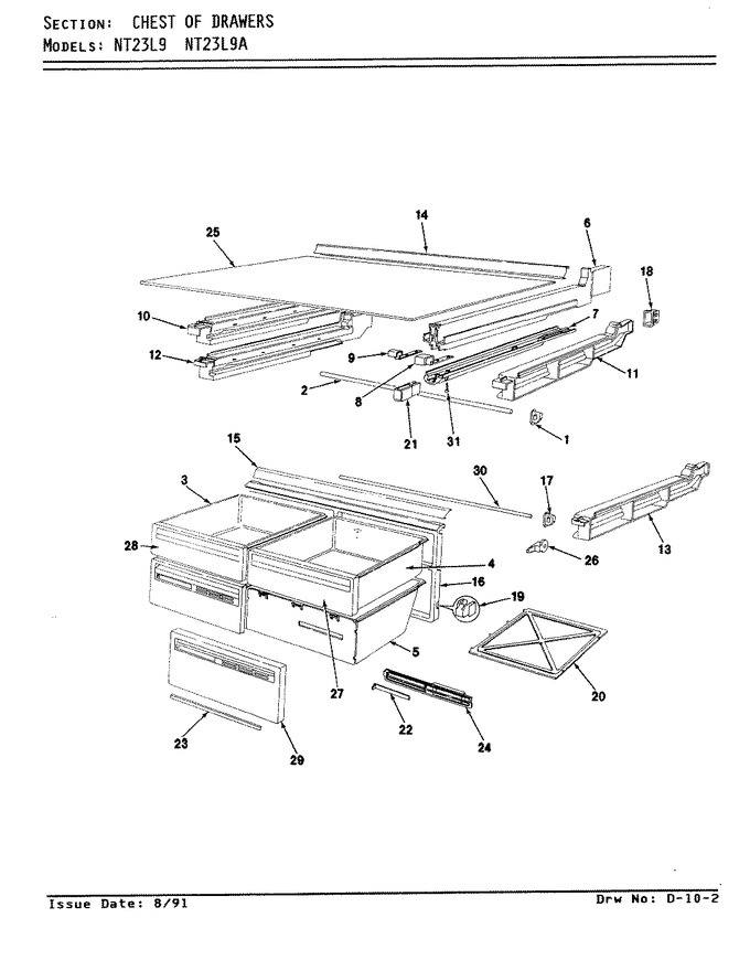 Diagram for NT23L9 (BOM: AA99A)