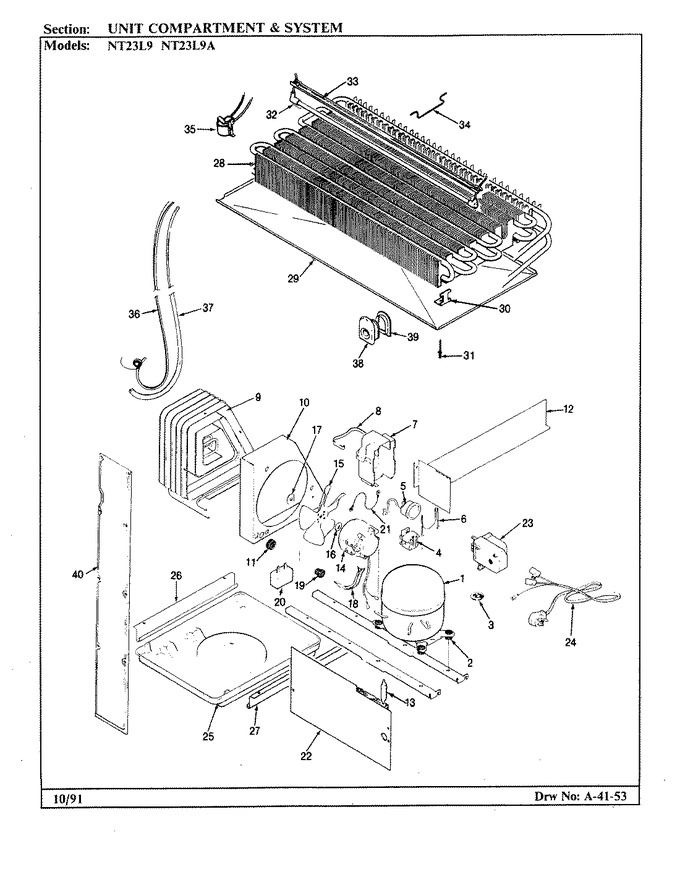 Diagram for NT23L9 (BOM: AA98C)