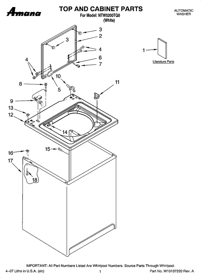 Diagram for NTW5200TQ0