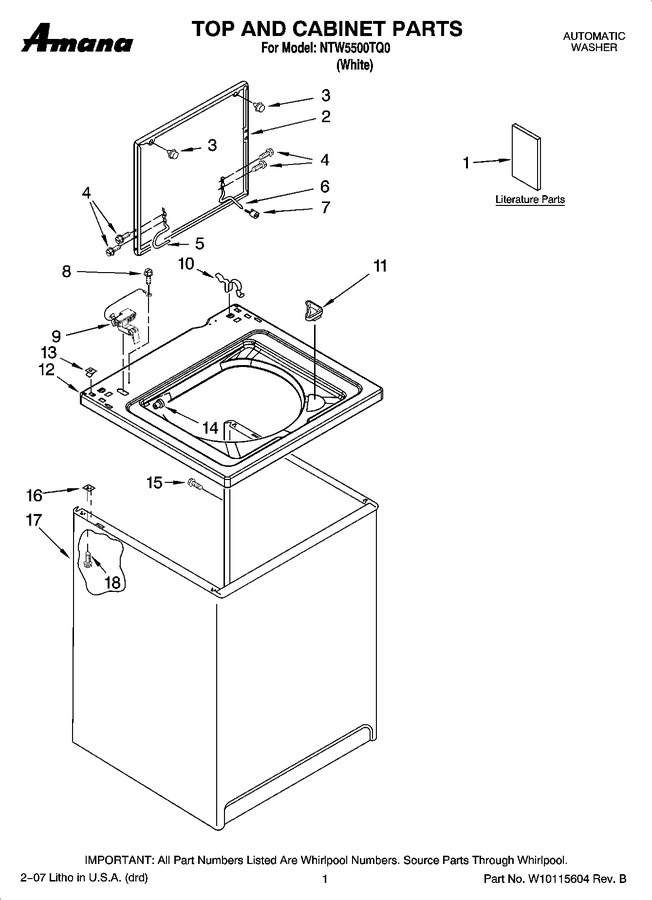 Diagram for NTW5500TQ0