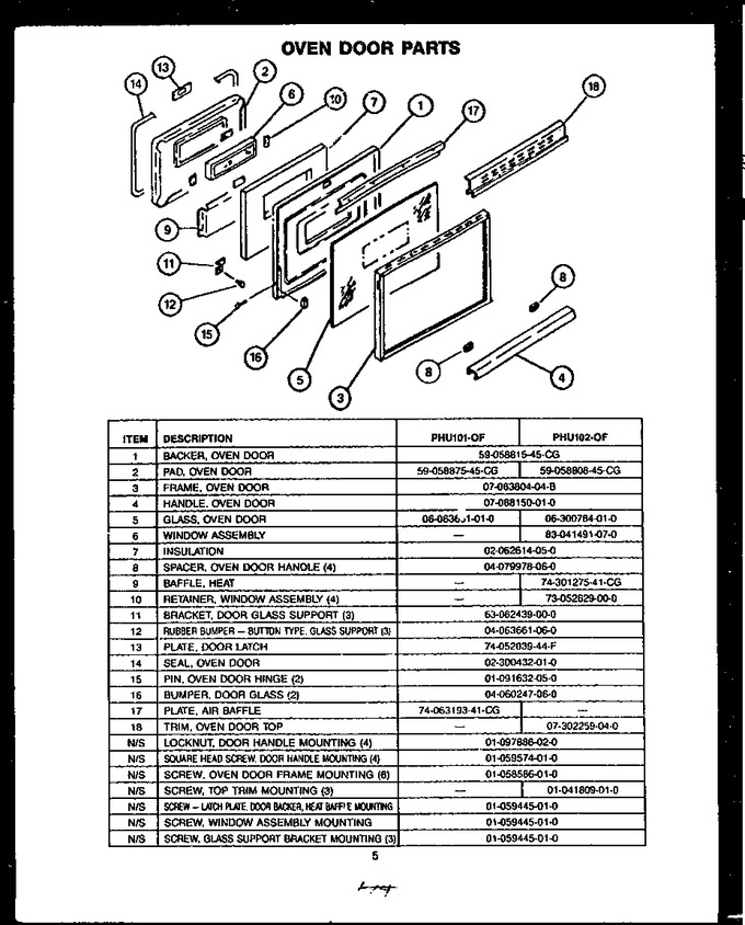 Diagram for PHU102-OF (BOM: PHU1020OF)