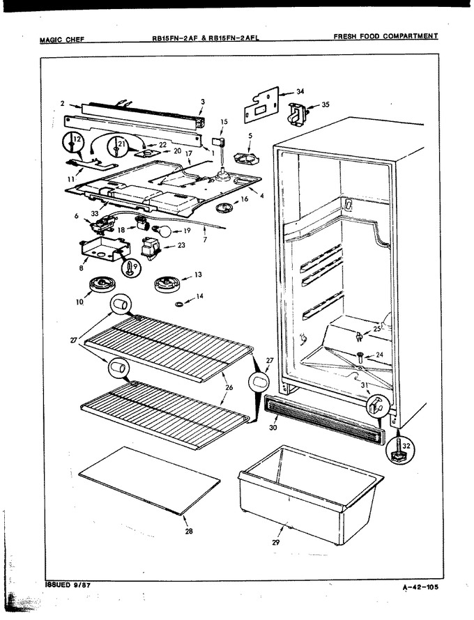 Diagram for RB15FA2AFL (BOM: 7C34B)