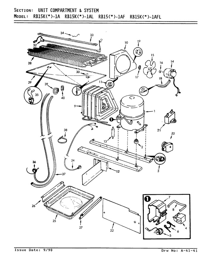 Diagram for RB15KA1AF (BOM: AG03B)