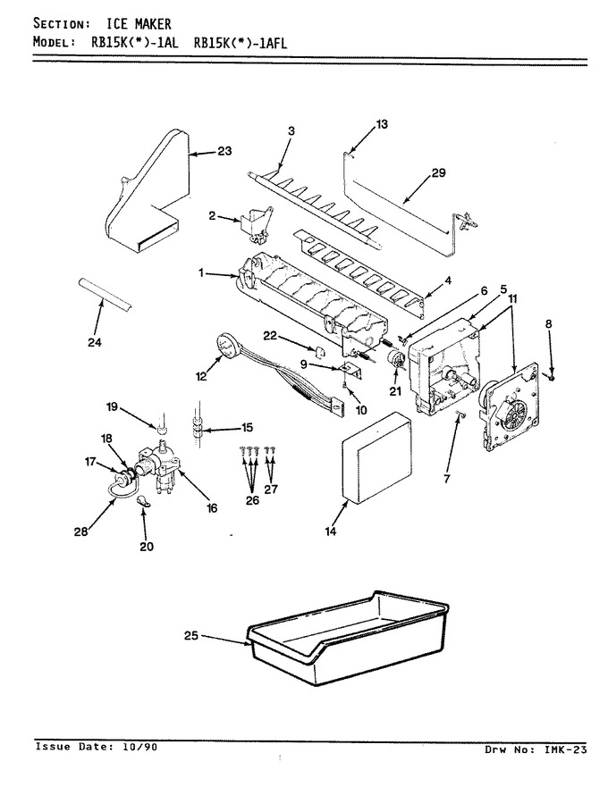Diagram for RB15KA-1AFL (BOM: AG04B)
