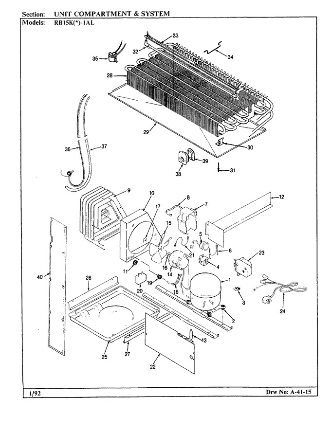 Diagram for RB15KA-1AL (BOM: BG02A)