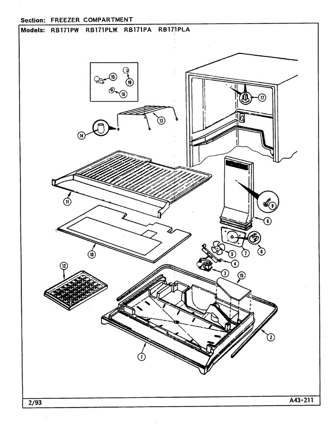 Diagram for RB171PLW (BOM: DG22A)