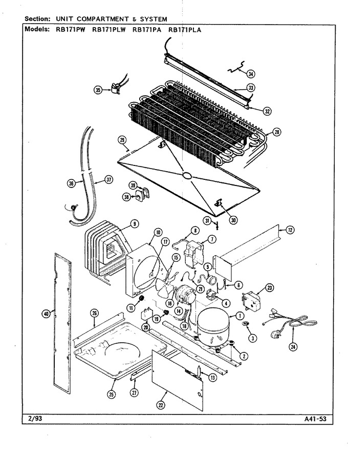 Diagram for RB171PLW (BOM: DG22A)