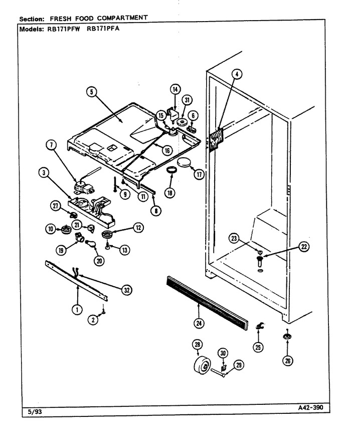 Diagram for RB171PFA (BOM: DG29A)