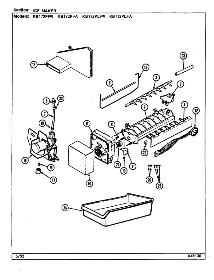 Diagram for RB172PLFW (BOM: DG37A)