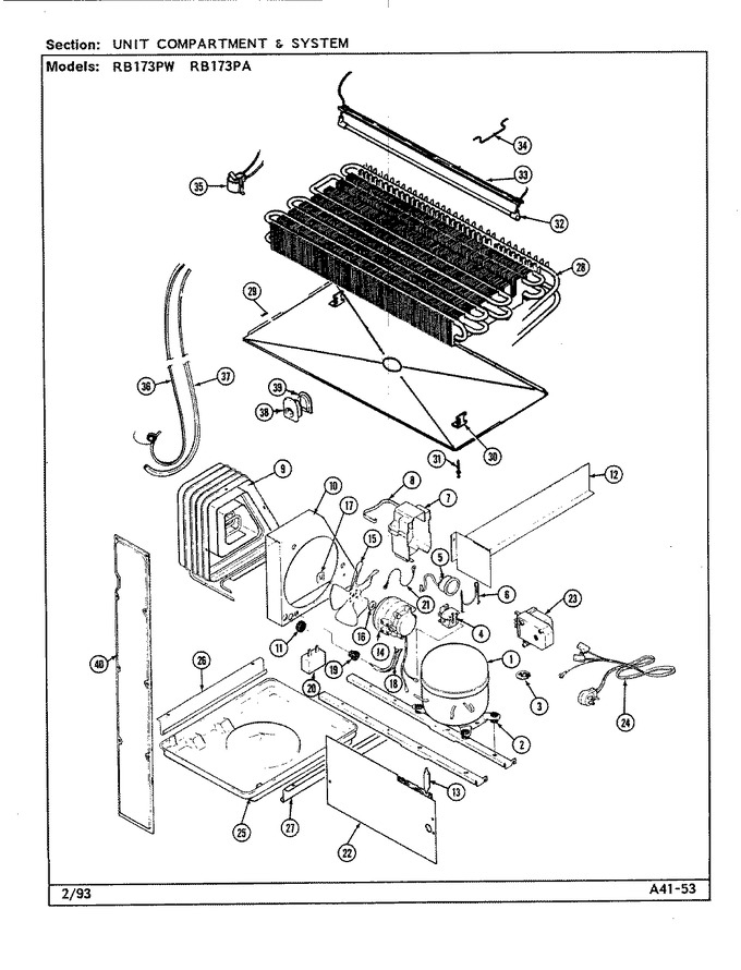 Diagram for RB173PW (BOM: DG40A)
