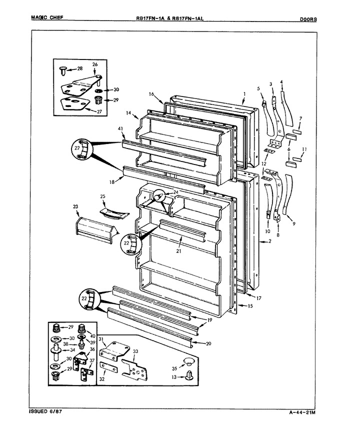 Diagram for RB17FA-1A (BOM: 8C47A)