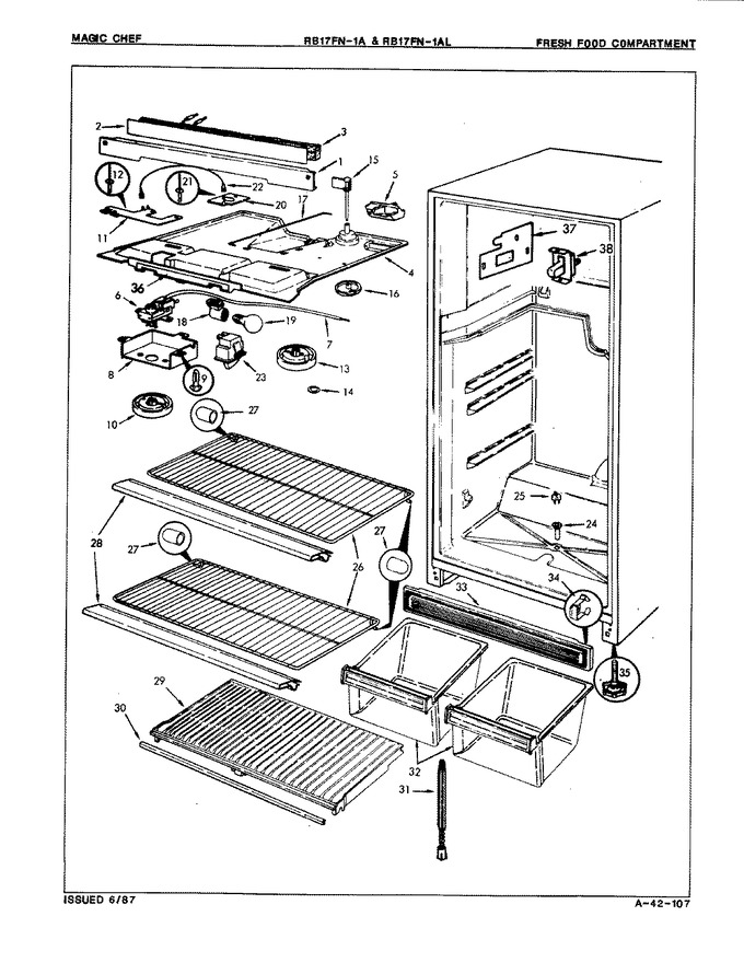 Diagram for RB17FA-1AL (BOM: 7C15B)
