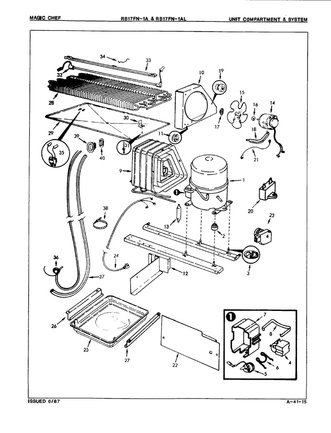 Diagram for RB17FA-1AL (BOM: 7C15B)