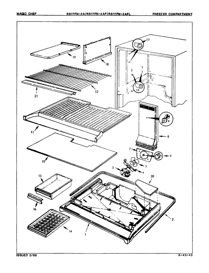 Diagram for RB17HA2AFL (BOM: 8C63B)