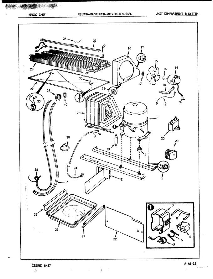 Diagram for RB17FA-2AF (BOM: 7C14A)