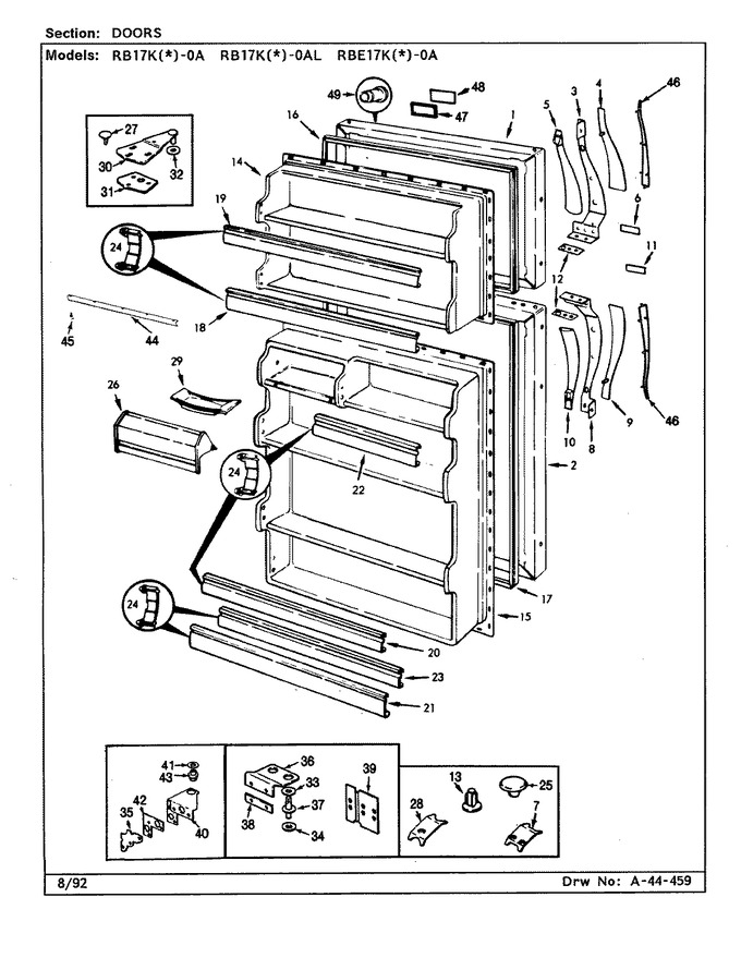 Diagram for RB17KA-0A (BOM: BG25A)