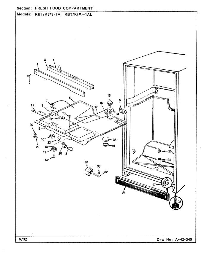 Diagram for RB17KA-1AL (BOM: BG22C)