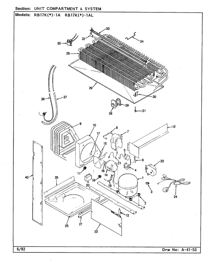 Diagram for RB17KA-1AL (BOM: BG22C)