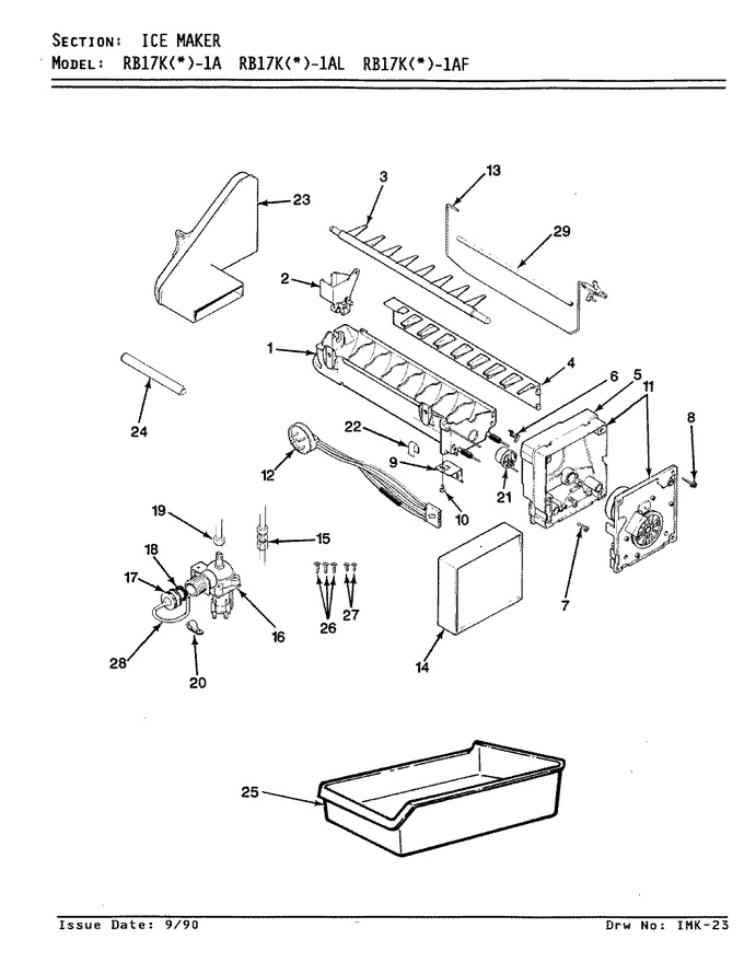 Diagram for RB17KA1AF (BOM: AG23B)