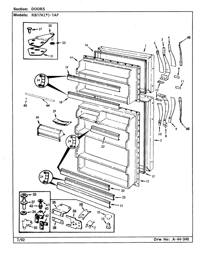 Diagram for RB17KA1AF (BOM: BG26C)