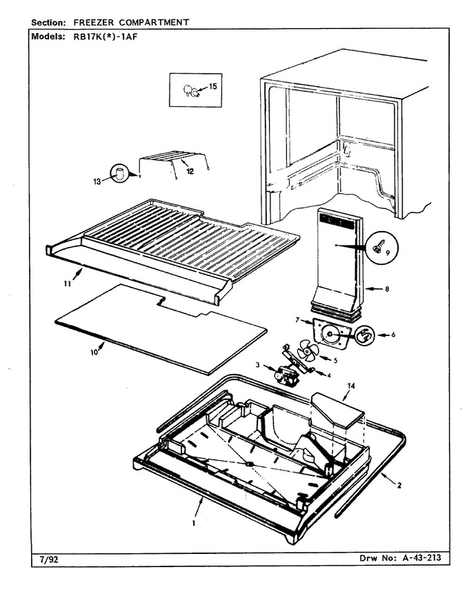 Diagram for RB17KA1AF (BOM: BG26C)