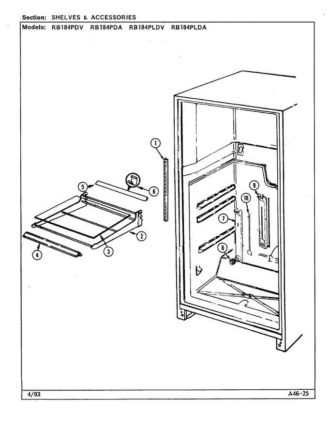 Diagram for RB184PDA (BOM: DG43A)