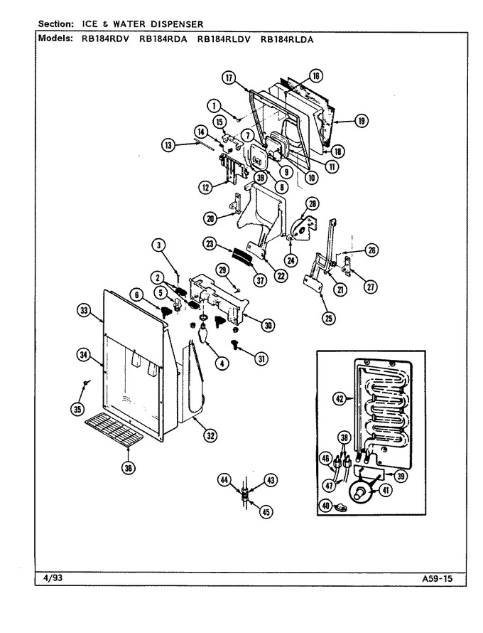 Diagram for RB184RDA (BOM: DG47A)