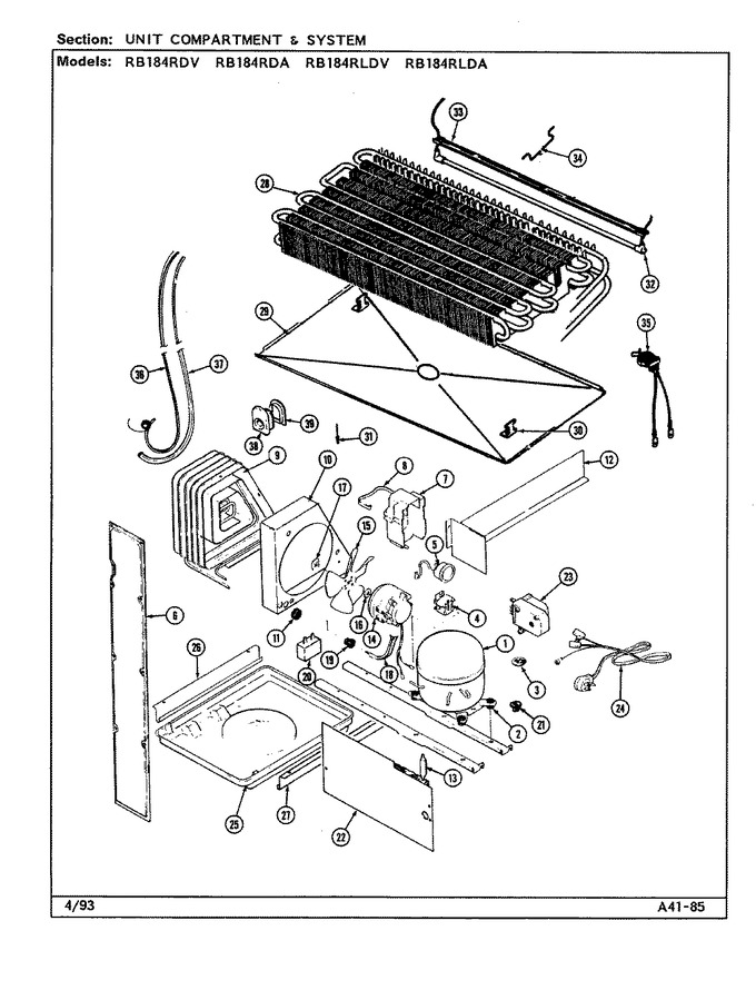 Diagram for RB184RLDA (BOM: DG49A)