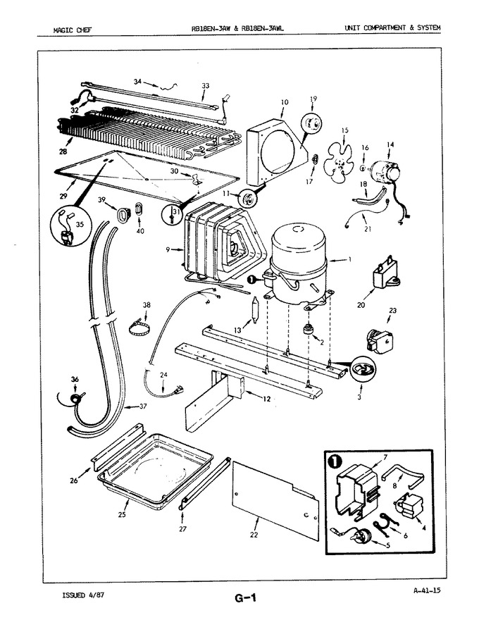 Diagram for RB18EA-3AWL (BOM: 7B03B)