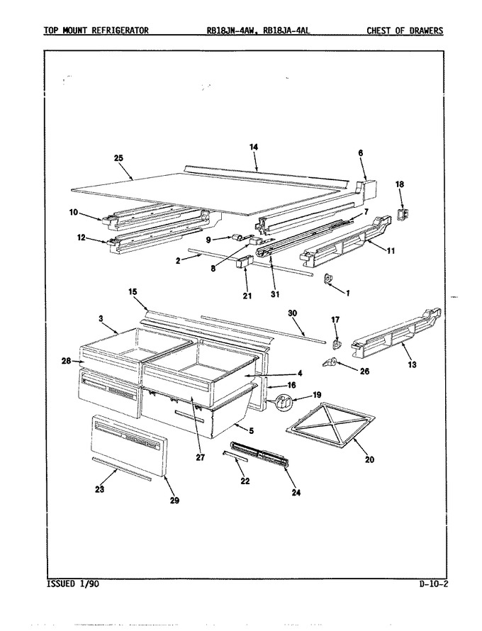 Diagram for RB18JA-4AL (BOM: 9A82A)