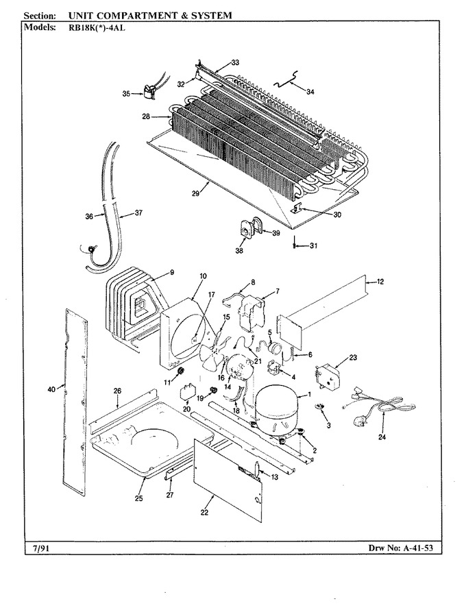 Diagram for RB18KA-4AL (BOM: AG44C)