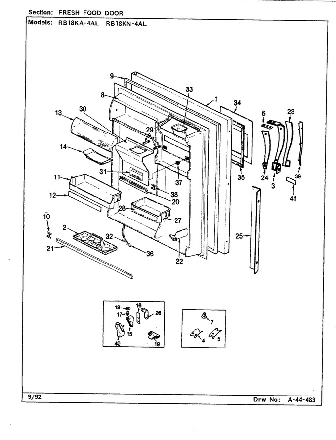 Diagram for RB18KA-4AL (BOM: BG45C)