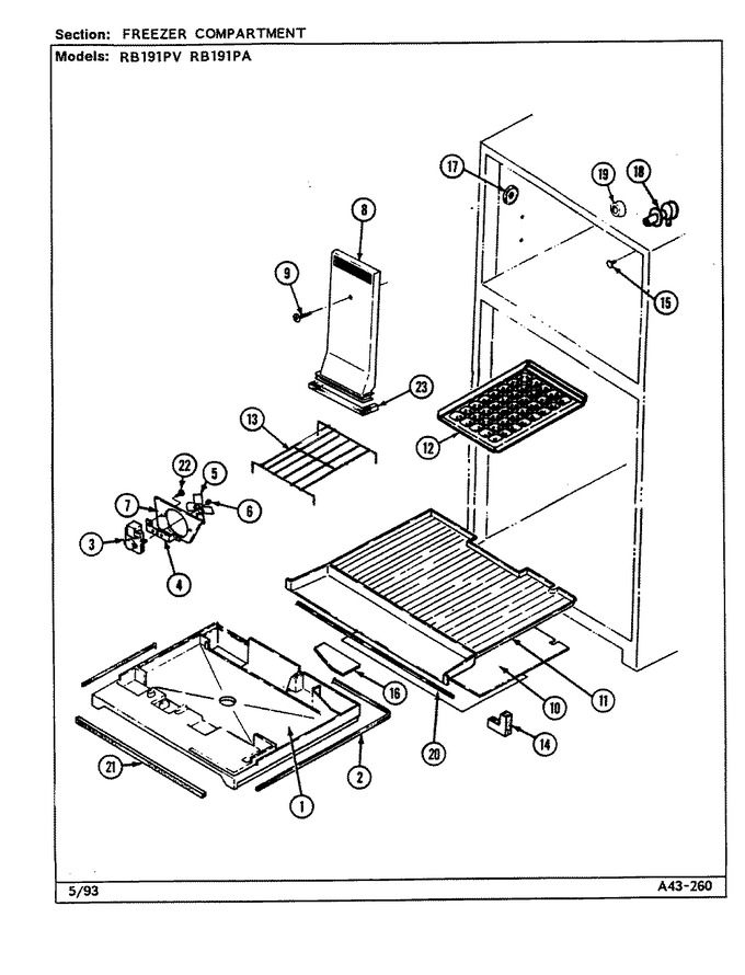 Diagram for RB191PV (BOM: DE68A)
