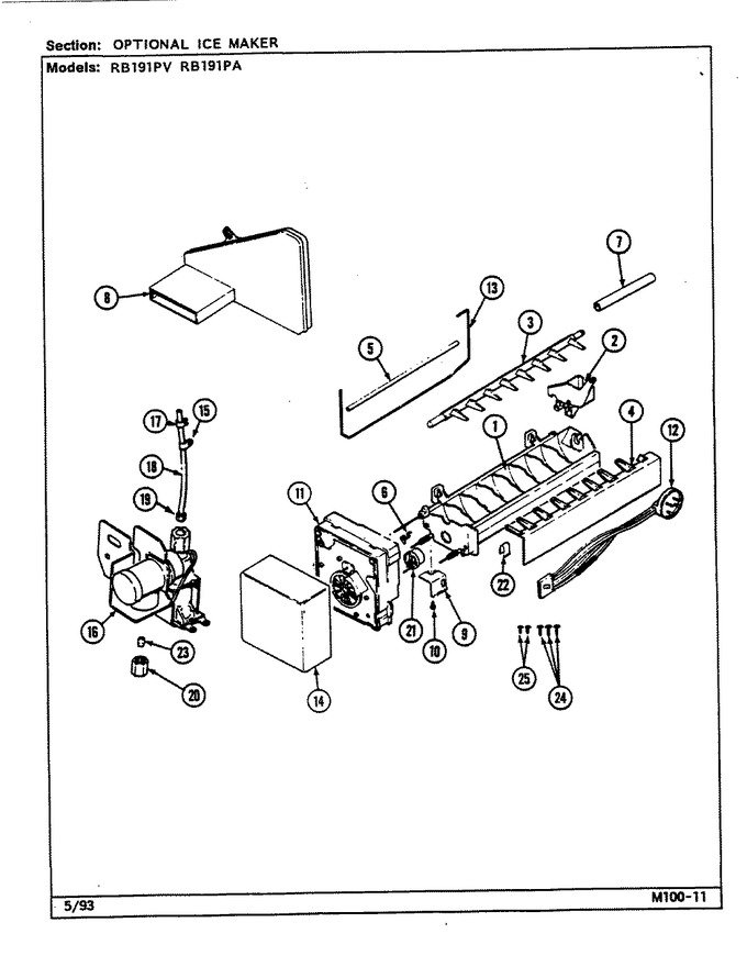 Diagram for RB191PV (BOM: DE68A)