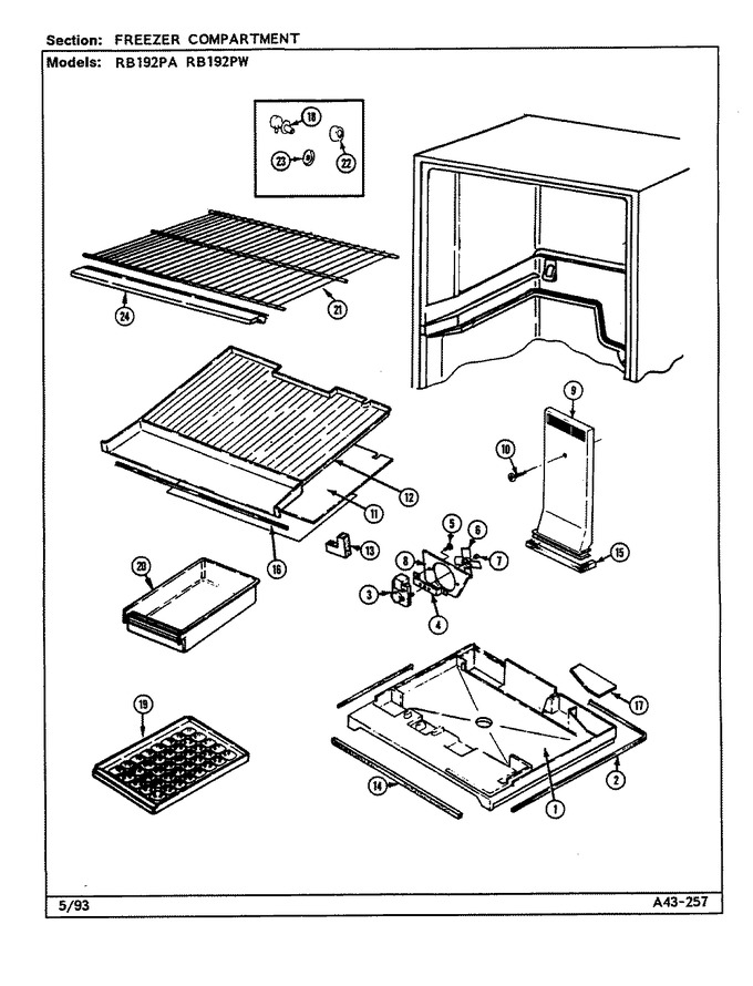 Diagram for RB192PA (BOM: DE72A)